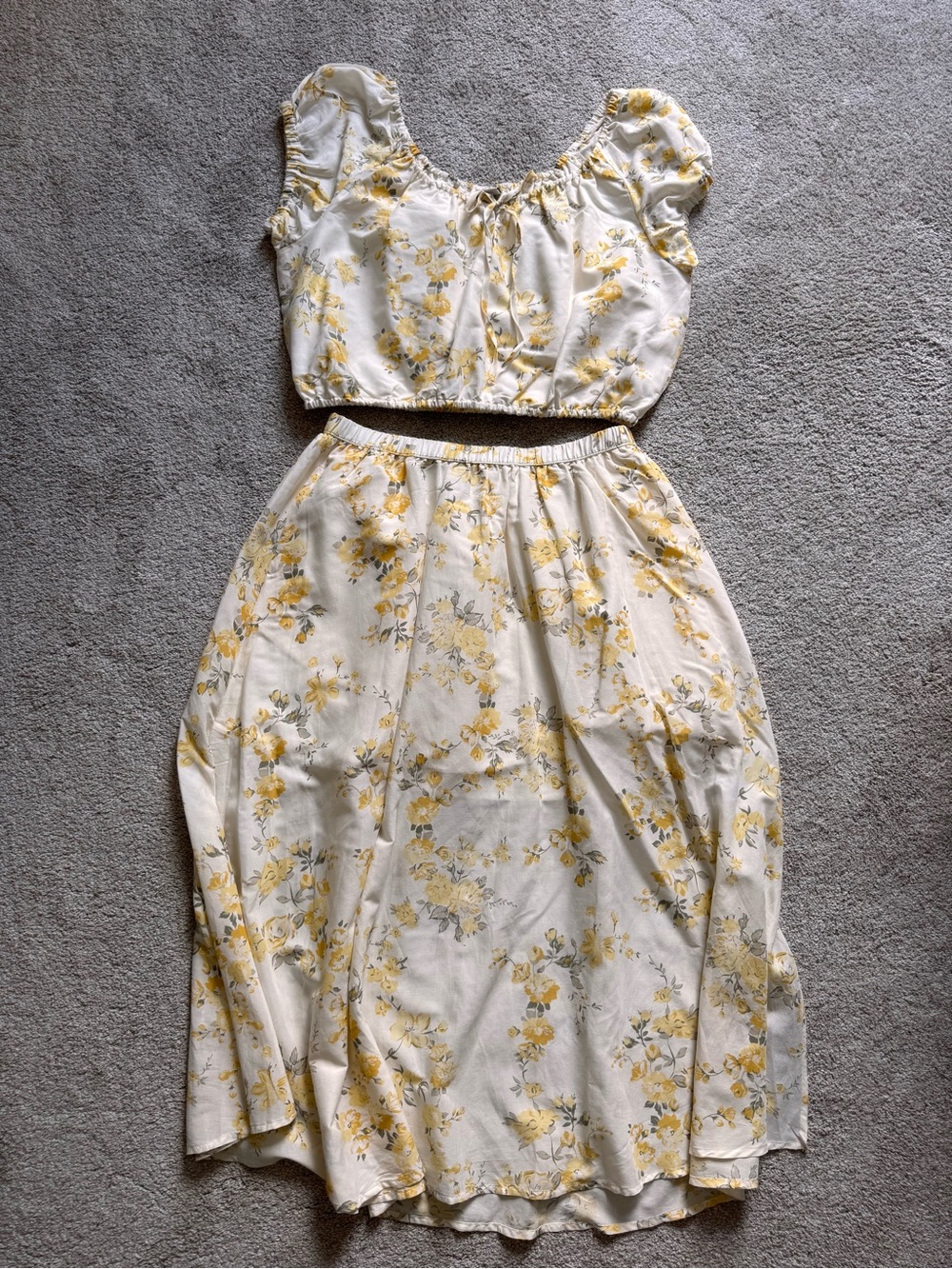 A new day yellow floral set M